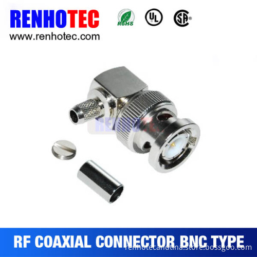 low price crimp male bnc connector for rg58/rg59 bnc rg6